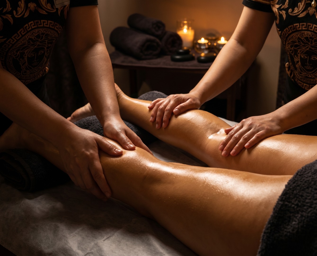 Tandem massage & Тандем массаж & 90 min - фото услуги