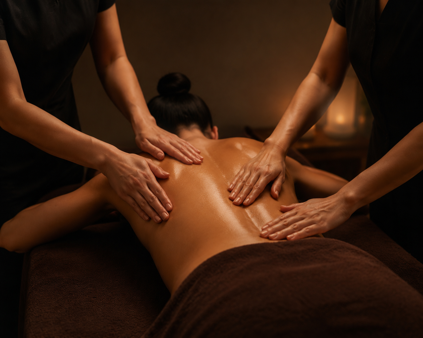 Tandem massage & Тандем массаж & 60 min - фото услуги